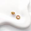 Dull Gold Cat's Eye Stone Spacer Beads with Imitation Jasper for DIY Bracelets and Necklaces