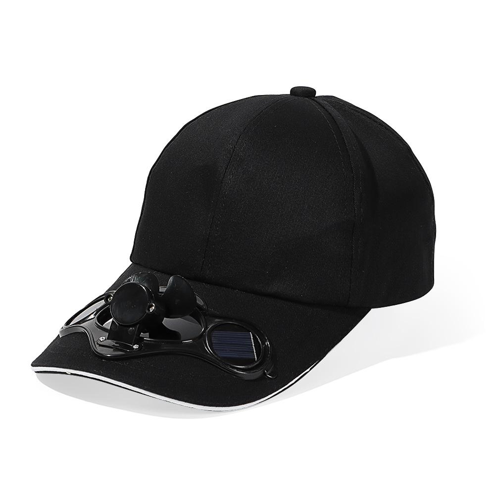 Novelty Fan Cooling Baseball Hat Solar Outdoor Sport Cap Summer Camping Hiking Travel Hat For Women Men