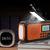 Outdoor Emergency Radio with SOS Alarm Flashlight Solar Powered Hand Crank Rechargeable Radio Camping AM/FM/SW Full Band Portable Radio