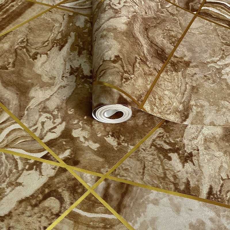 3D Effect Metallic Geometric Marble Wallpaper Roll Modern Quartz Triangles PVC Wall Paper for Living Room Bedroom Walls