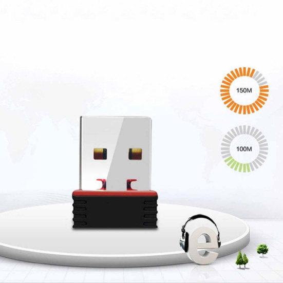 Portable 150M USB WiFi Adapter Wireless PC Network Card Transmitter Receiver