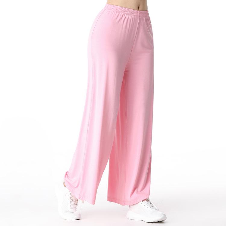 Plus-Size Modal Wide-Leg Yoga Pants - Comfortable, Breathable, and Sweat-Absorbent for Casual Sports and Fitness