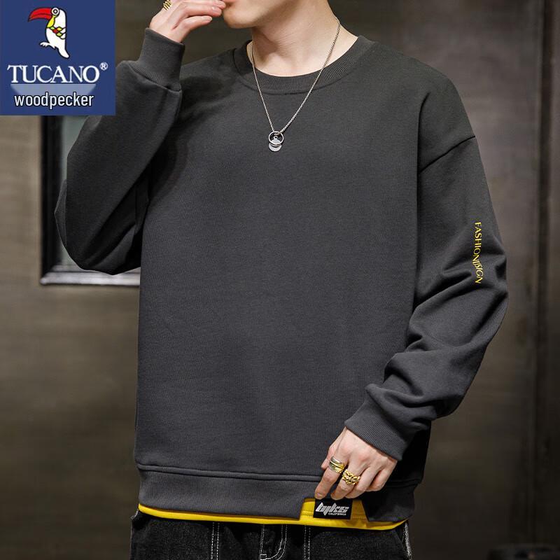 TUCANO Men's Faux Two-Piece Casual Sweatshirt