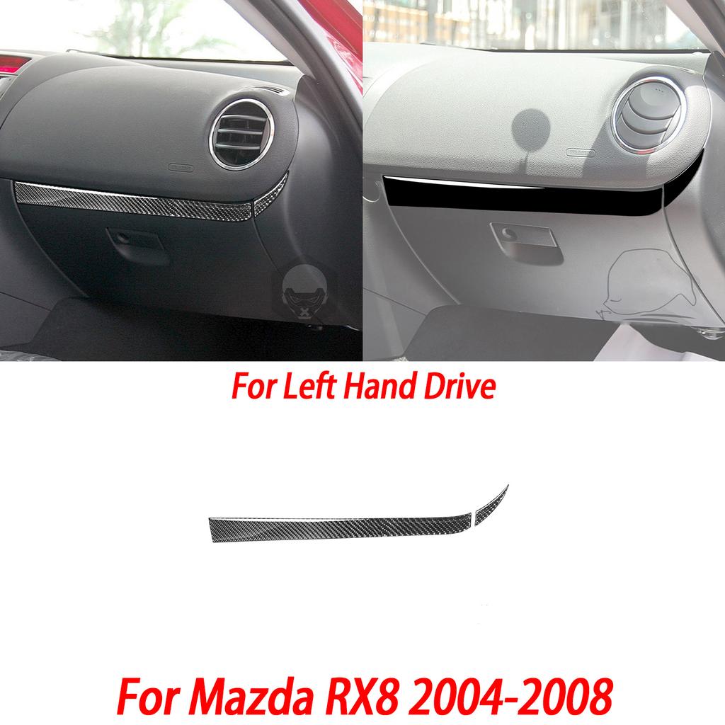 Gloss Black Plastic Car Interior Accessories Sticker AC Radio Door Handle Gear Shift Panel For Mazda RX8 2004-2008 SE3P JM1FE