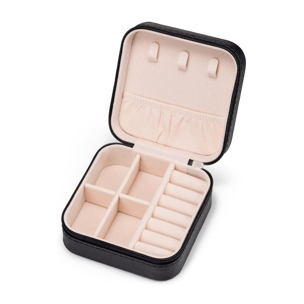 1 Stück, Tragbare Schmuckaufbewahrungsbox, Mini-Schmuckbox für Zuhause und Reisen, Ring, Ohrring, Halskette, Schmuckaufbewahrungsbox