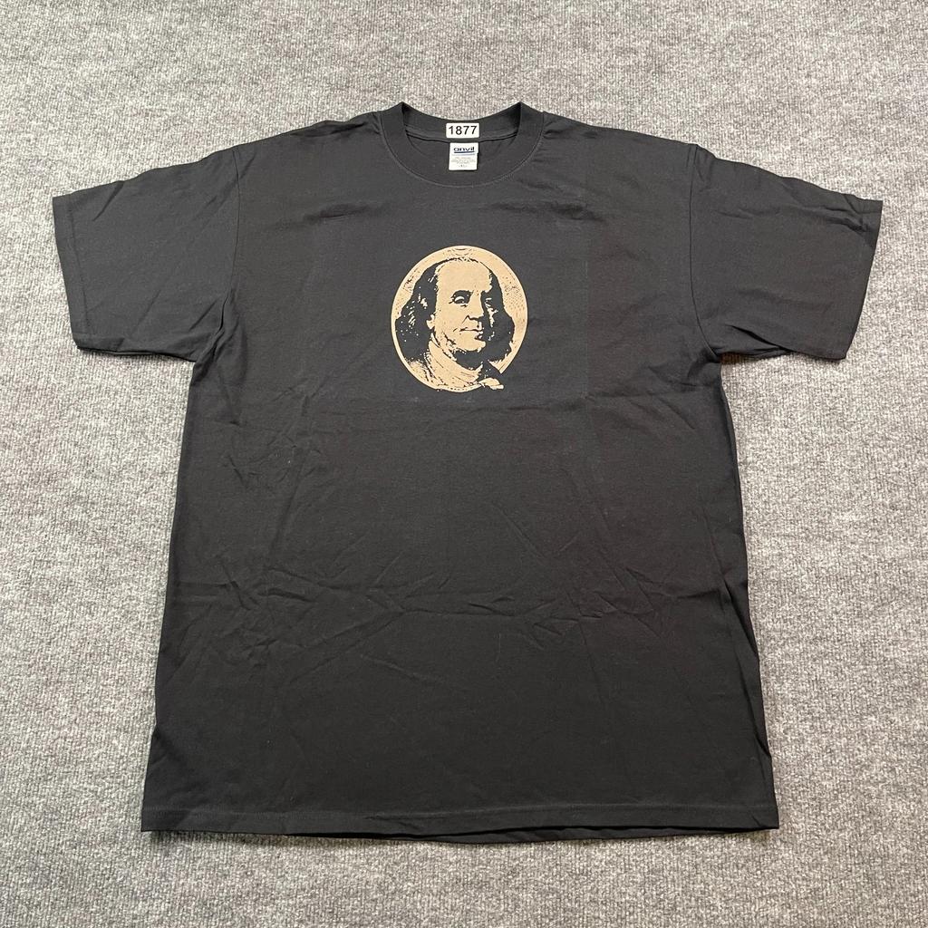 Vintage 90s Benjamin Franklin Shirt XL 24x30 Black