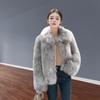 Winter New Imitation Fox Fur Coat Women's Thousand Gold Wind Coat Padded Cotton Artificial Fur Imitation Mink Top