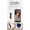 Microfone de lapela sem fio 2.4G portátil para gravação de áudio e vídeo mini microfone para iPhone Android transmissão ao vivo para jogos telefone