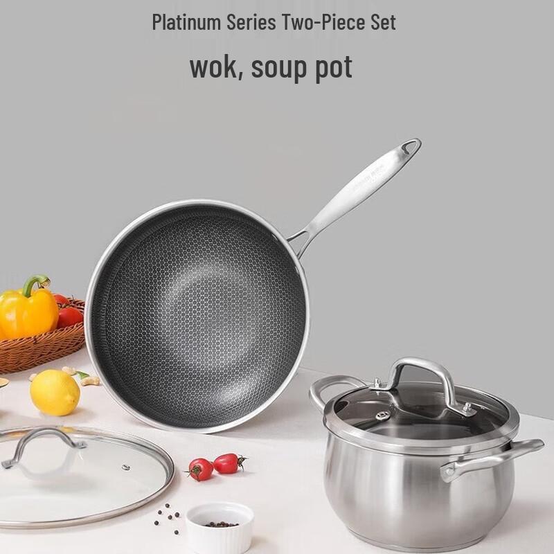 Kombach Platinum Series Stainless Steel Cookware Set