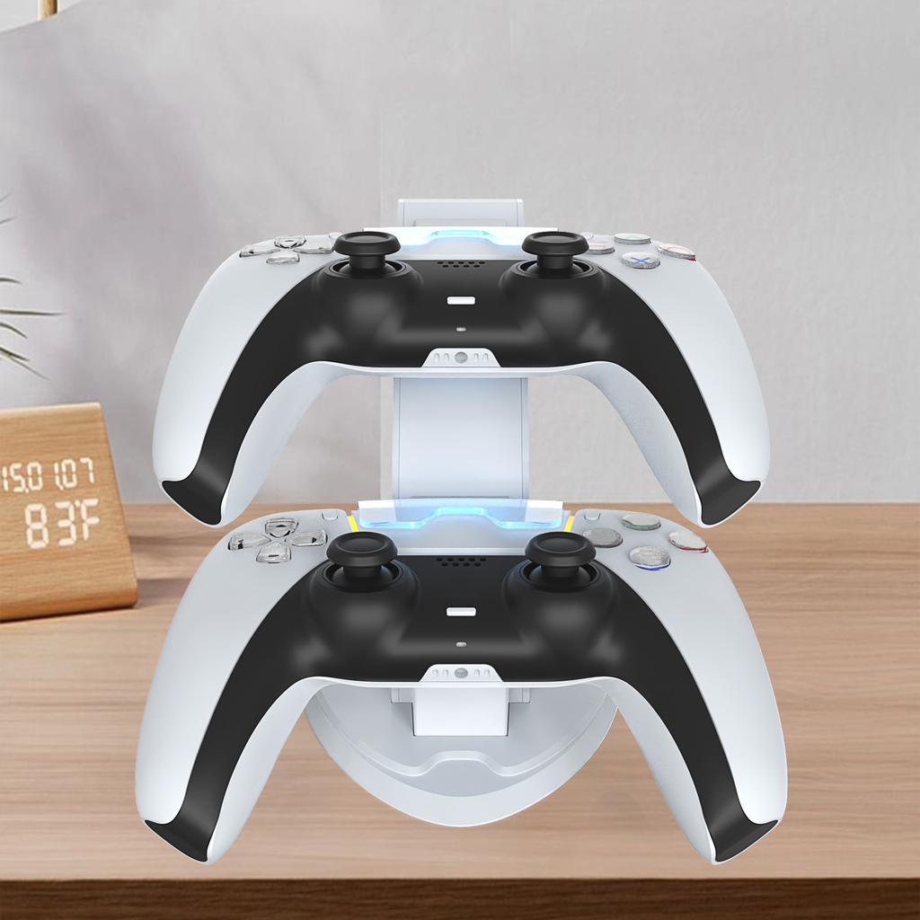 For PS 5 Controller Charging Dock with Indicator Light Gamepad Charging Base Type-C Gamepad Storage Bracket Gift for Friends