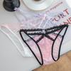 Damen Sommer Reine Lust Sexy Spitze Schleife Ohne Naht Niedrige Taille Dreieck Slip