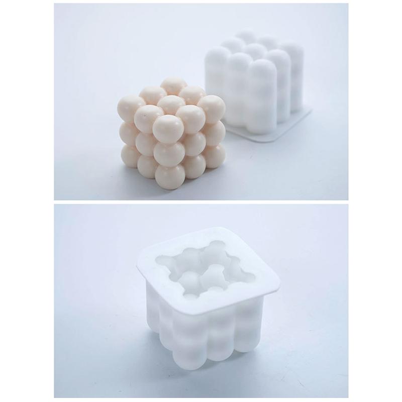 3D Cube Lumanari Mucegai Diy Rotund Cube Lumanari Mucegai 3D Silicon Mold Sapun Matrite