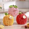 Festive Chenille Fruit Design Quick-Dry Absorbent Hand Towel