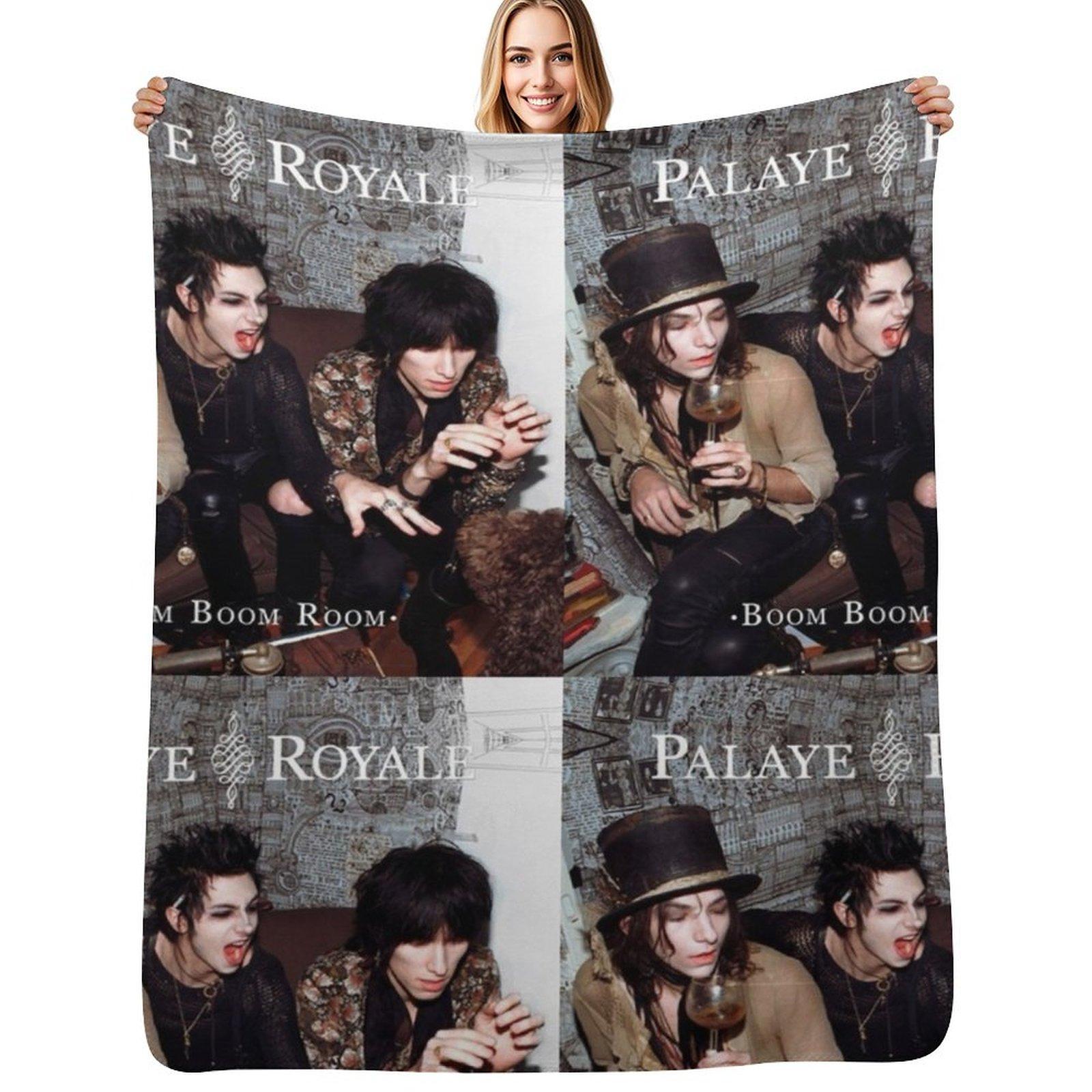 Good Palaye Royale Band Logo Music Throw Blanket All Season Lightweight Soft Blanket for Bed Size: 75*100cm, Weight: 230 GSM