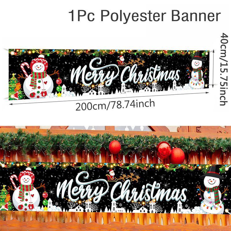 Merry Christmas Banner for Yard And Entrance Decor Christmas Outdoor Banner Flag for Home Decor 2026 Gifts Happy New Year 2026