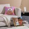 Cute Korean LLINE FRIENDS brown bear and cony Cushion Cover Pillowcase Short Plush Invisible zipper Room Sofa Cushion Cover