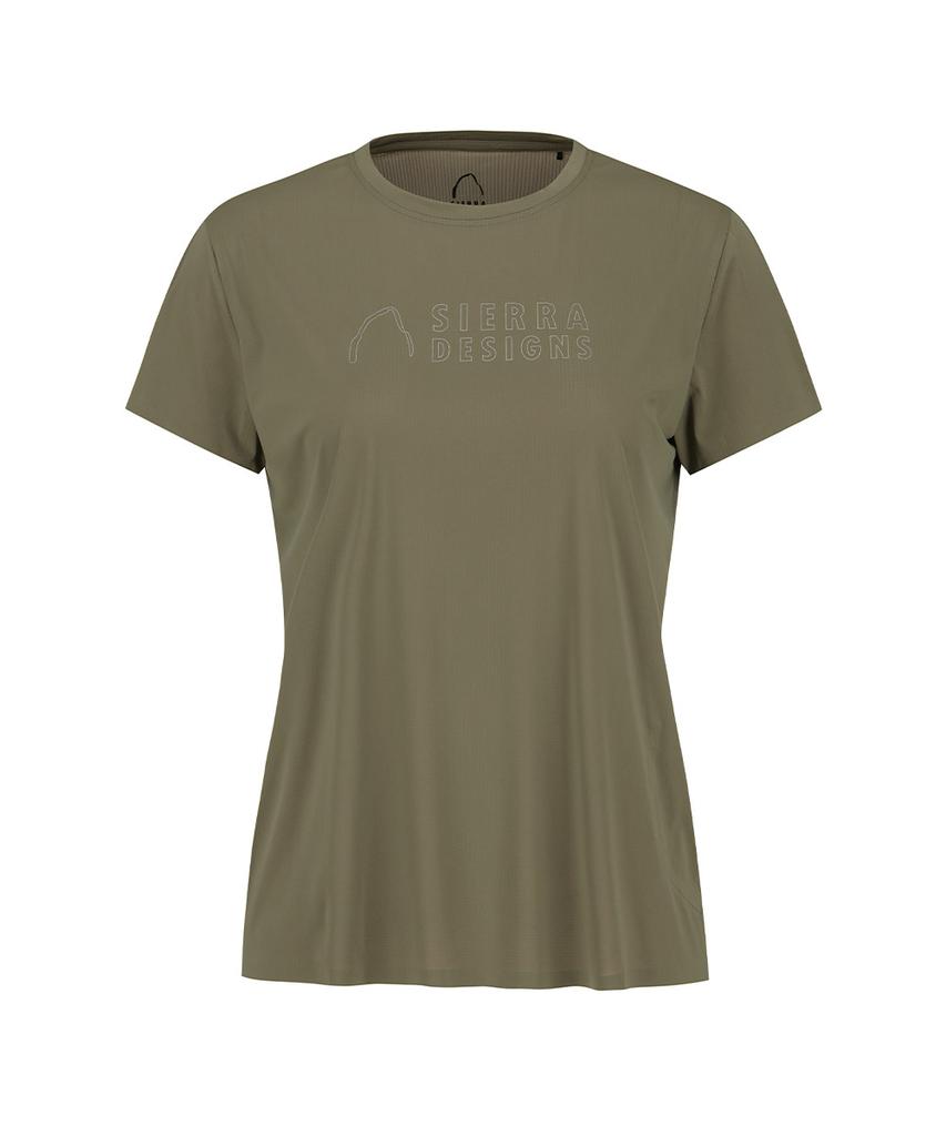 SIERRA DESIGNS W) Meteor Air Mesh Short Sleeve Brown