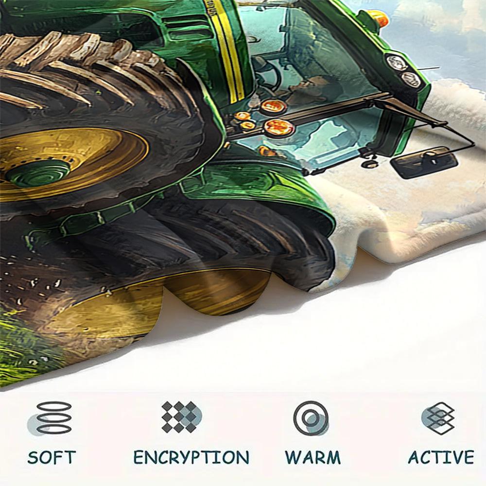 Truck Print Flannel Blanket, High quality Comfortable for All Seasons, Home Decor, Warmth and Comfort, Perfect for Christmas Gifts