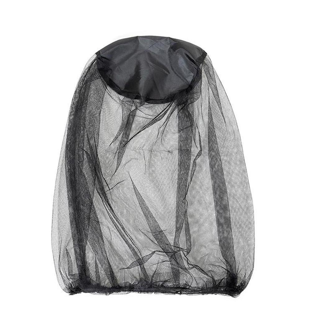 2X Outdoor Mosquito Head Face Net Hat Bee Insect Bug Protection Hidden Mesh Cap