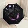 1pc Butterfly Hands Automatic Folding Umbrella 8 Rib Iron Frame,  Suitable for Travel, Daily Use, Birthday, Women & Men Gift C1231085