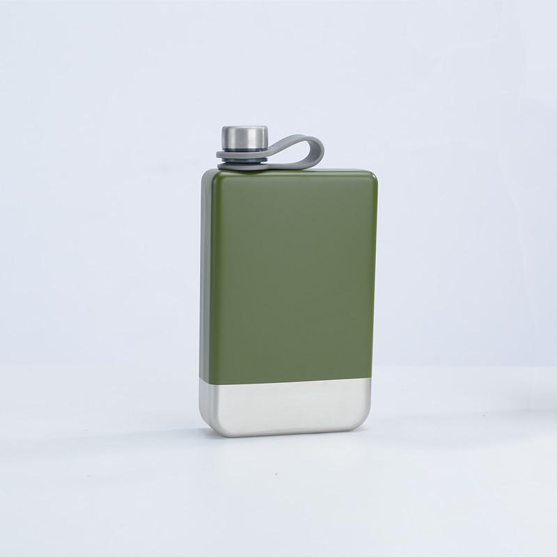 9oz Stainless Steel 304 Food Grade Hip Flask - Square, Thickened, Portable, Outdoor Barware.