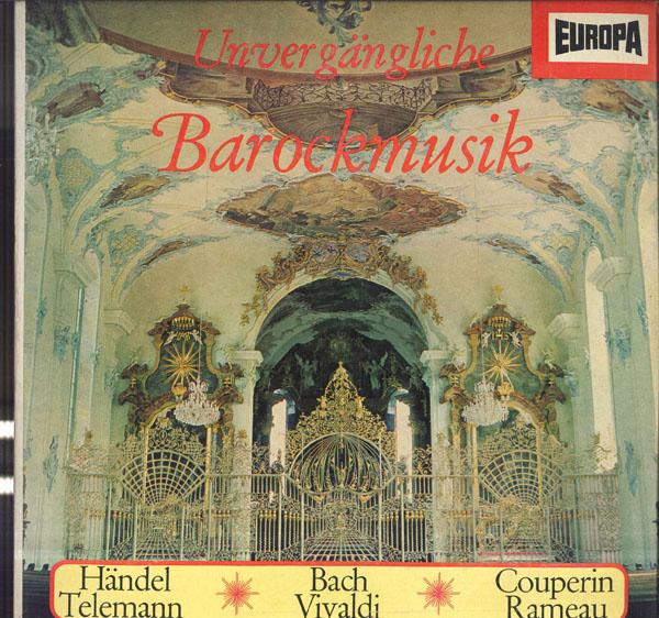 LP Record EUROPA BAROCKENSEMBLE BERGEDORFER Unvergangliche Barockmusik E138 EUROPA Germany Classical Used
