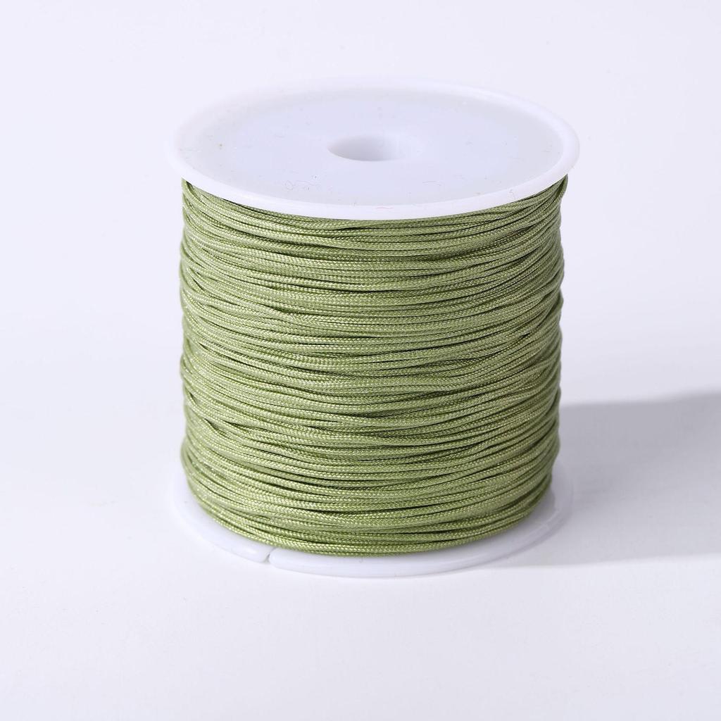 Handmade No. 72 Jade Thread - 0.8mm Wear-Resistant String for Jewelry Crafting, Hand Rope, Bracelets, DIY Necklaces, 50m