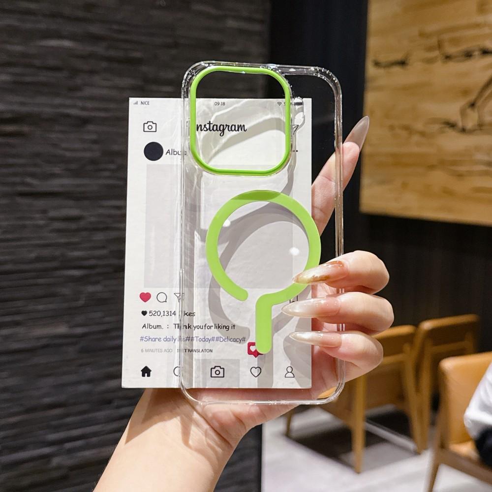 Custodia Rigida in PC Trasparente Magnetica per Ricarica Wireless Cover Posteriore Protettiva per OPPO Find X9 Pro Find X9 X9Pro Guscio