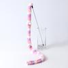 2 Pieces Cats Toy Wand Teaser with Bell Plush Strip Toy Interactive for Indoor Cats Gift for Kitten Playing Exercisin