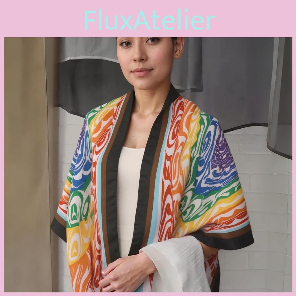 Polyester Rainbow Beach Towel With Sun Shade For Summer Outdoor Use