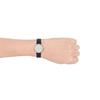 SIGNATUR LILLE Two-Hand Ocean Blue Leather Watch