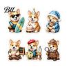 Interactive Unboxing Games 2026 Corgi Christmas Advent Calendar, 24 Days Acrylic Dog Ornaments Countdown 2D Festive Decoration for Kids Holiday