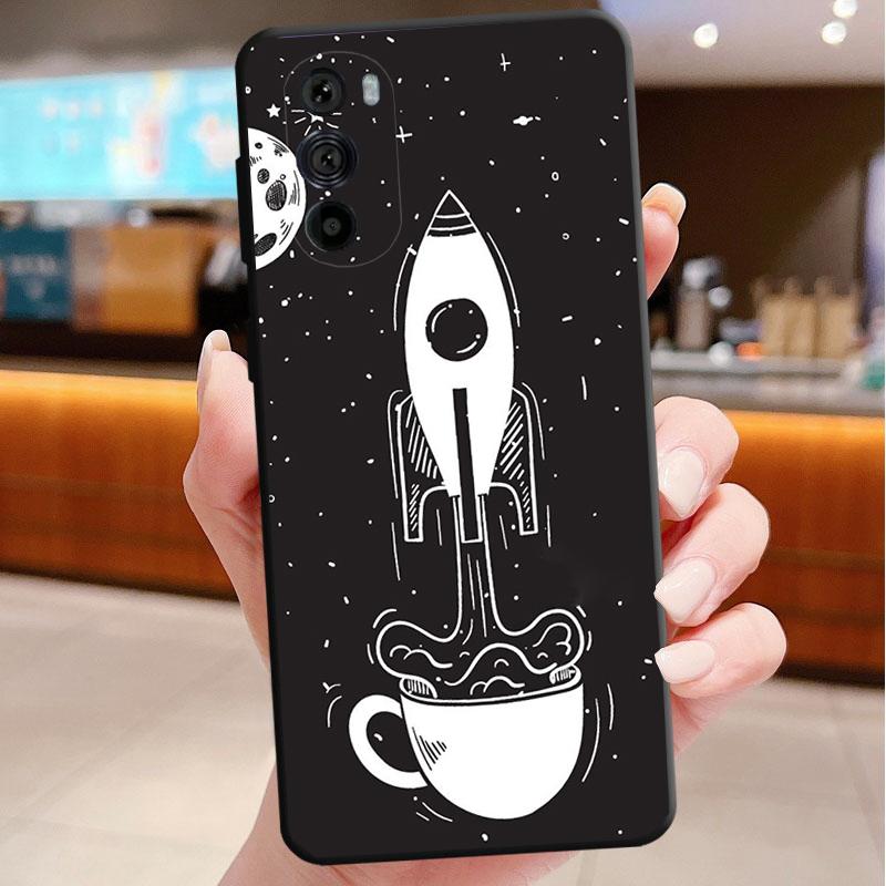 Phone Case For Motorola Edge 50 40 Pro 60 50 40 30 Ultra Neo Fusion Moto G85 G72 G53 G54 G84 G13 G32 Moon Space Star Planet