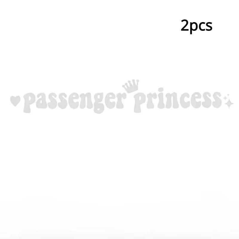 14x2CM Passenger Princess Car Stickers Funny Creative Stickers for Car Rearview Mirrors Vinyl Decoration Funny Car Decor