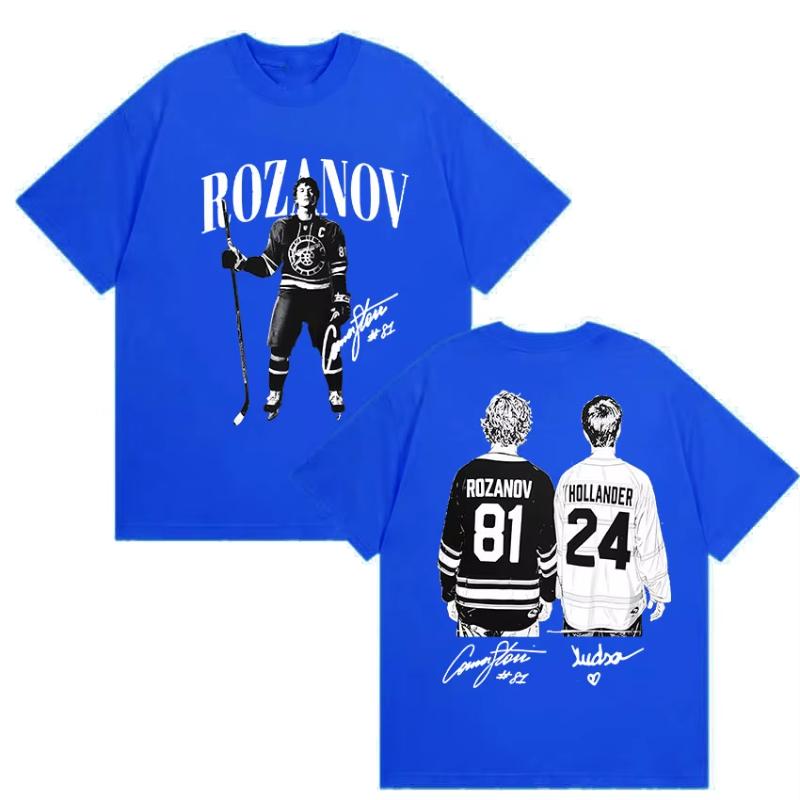 Ilya Rozanov Hollanov Large Unisexs Tshirt Heating Competition Retro Pattern Tshirt Movie Shane Hollander Cotton Tshirt S