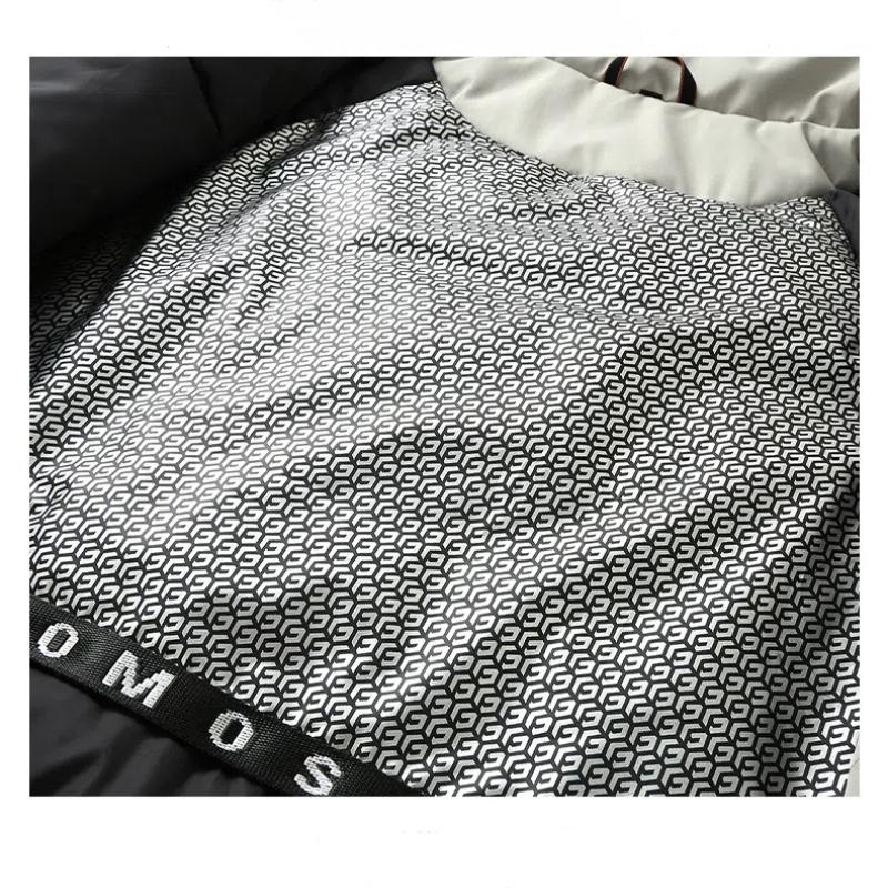 Men's Plus Size Big Tall Winter Coat Thickened Long Loose Fit Cotton Padded Jacket with Slit 4XL-12XL