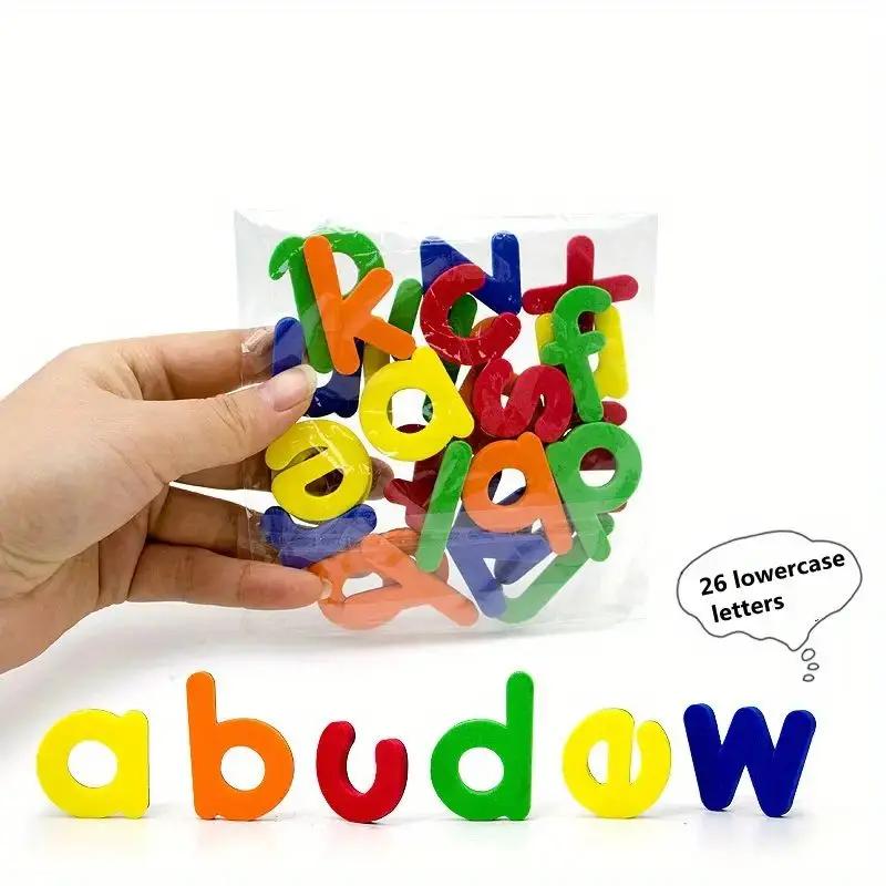 Magneti Letters Toy Colorful Alphabet Toy Playset Developmental Counting Toy Durable Safe Early Educational Toy for Boys & Girls