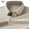 FAPAI Men's Solid Silk-Blend Short Sleeve Polo Shirt