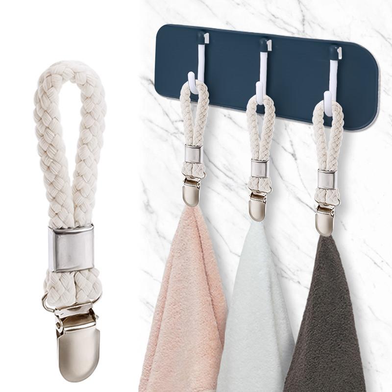 5pcs Non-Slip Bathroom Towel Clips Cotton Metal Clamp Stainless Steel Socks Clothes Hanger Home Storage Supplies