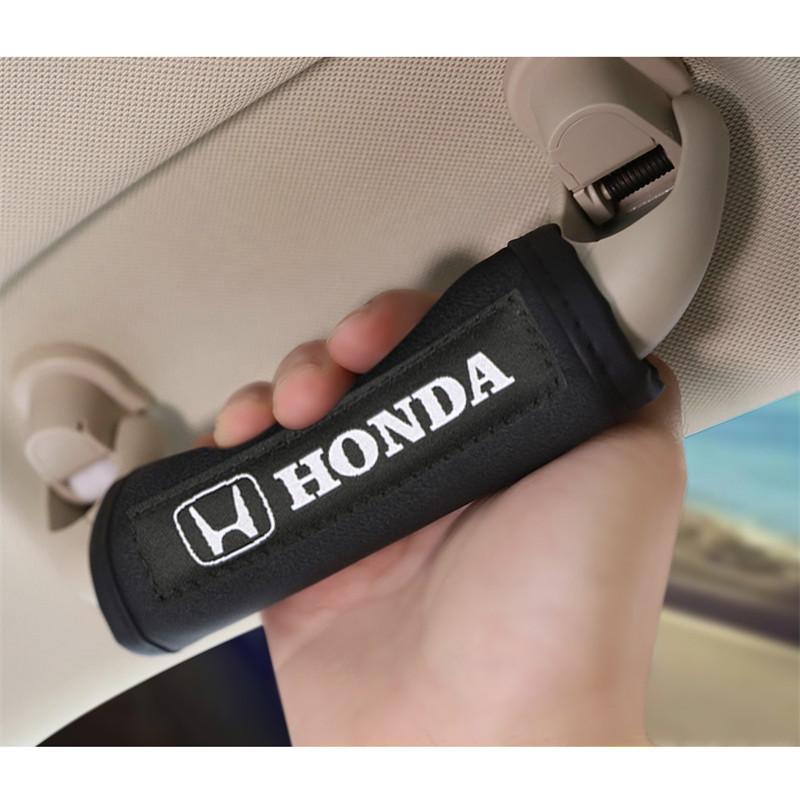 hot Car roof handle plush protective cover for Mugen Power Honda Civic Accord CRV Hrv Jazz City Car interior auto Accessories akx256