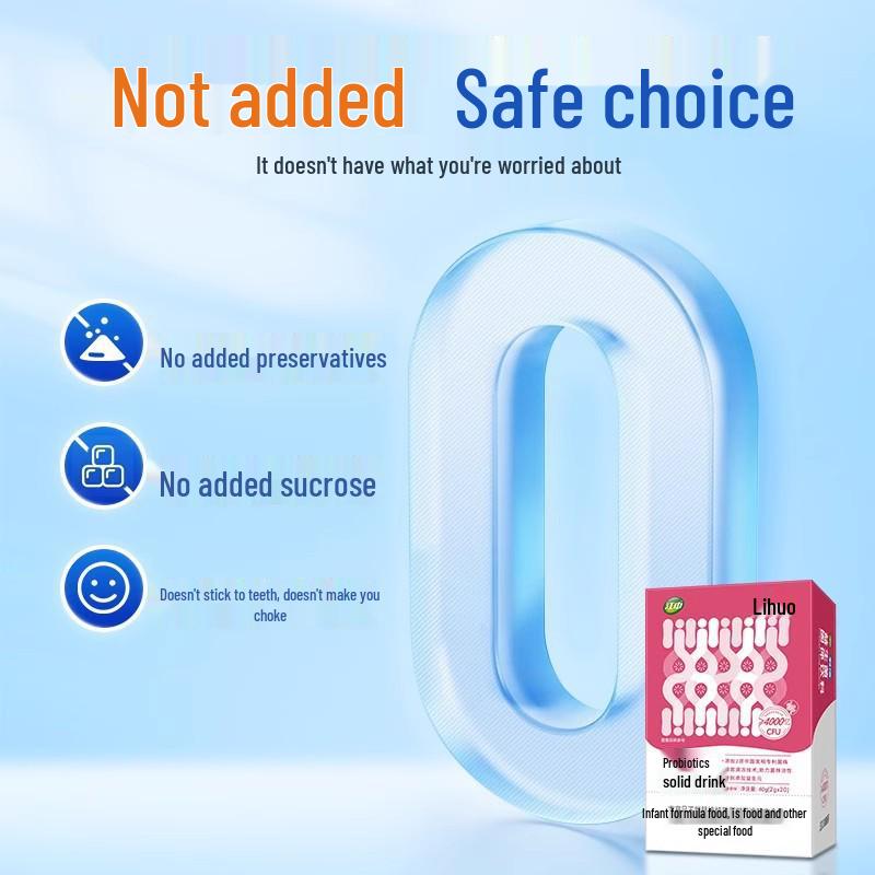 Jiangzhong Lihuo Probiotics: Intestinal Lactic Acid Bacteria & Bifidobacteria for Adults, Women, Children, and Pregnant Women - 20 Sachets.