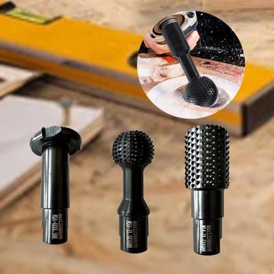 Set di 3 Pezzi Frese Rotative per Lavorazione del Legno Acciaio Legato, Fresa per Scanalatura