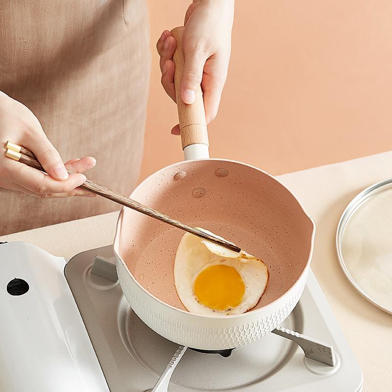 Household Durable Non-Stick Frying Pan Induction Cooker Universal Milk Saucepan Cooking Pots Cookware Kitchen Kitchenware Tools
