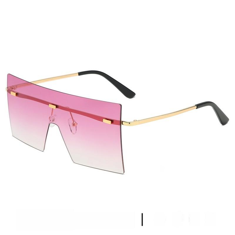 Unisex Oversized Square Sun Glasses With Uv400 Protection For Fashionable Outings