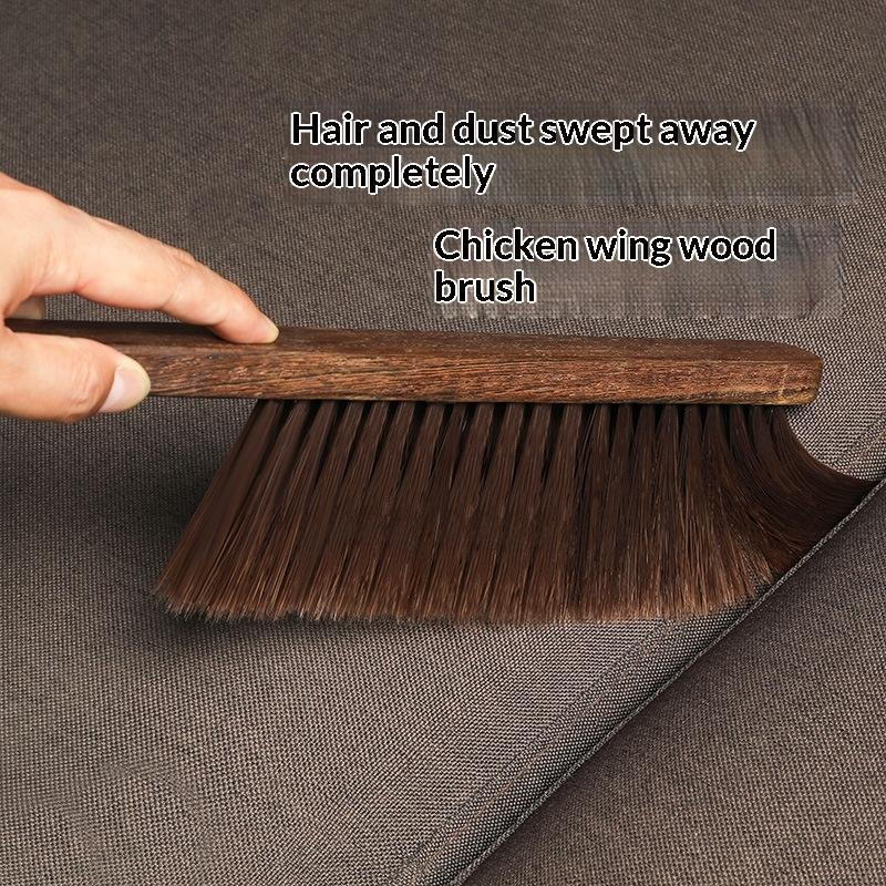 Long Handle Soft Bristle Chicken Wing Wood Bed Dust Cleaning Brush Household Bedroom Floor Cleaning Tool