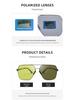 Men's Ultralight Polarized Frog Mirror Driving Sunglasses - Anti-UV Nylon & Metal Fishing Shades