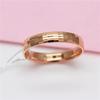 Purple Gold-Plated Rose Gold Color Gold Square Ring Simple Luxury Exquisite Color Gold Live Ring Women