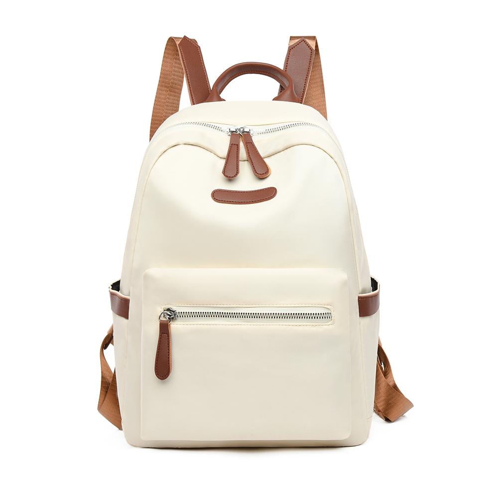 

Легкий рюкзак с цветными блоками, женский небольшой рюкзак, оксфордская дорожная сумка бежевый