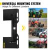 VEVOR Universal Skid Steer Mount Plate 1/4" Thick Skid Steer Plate Attachment 3000LBS Weight Capacity Quick Attach Mount Plate Steel Adapter