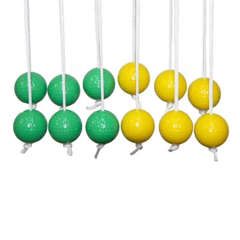 6Pcs Golf Tossing Ball Replacement Outdoor Lawn Yard Golf Throwing Ball Hard Golf Training Ball for Ladders Toss Game